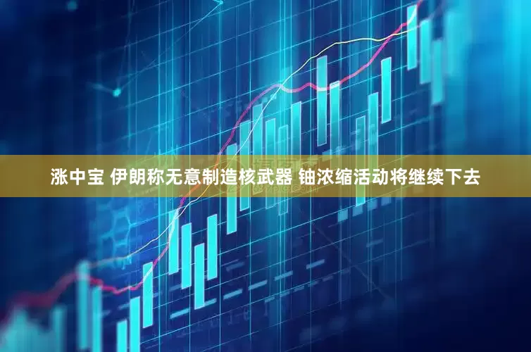 涨中宝 伊朗称无意制造核武器 铀浓缩活动将继续下去