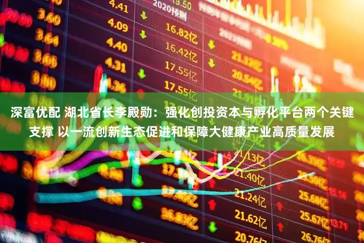 深富优配 湖北省长李殿勋：强化创投资本与孵化平台两个关键支撑 以一流创新生态促进和保障大健康产业高质量发展